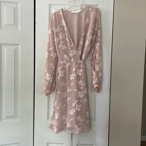ASTR Light Pink Wrap Dress